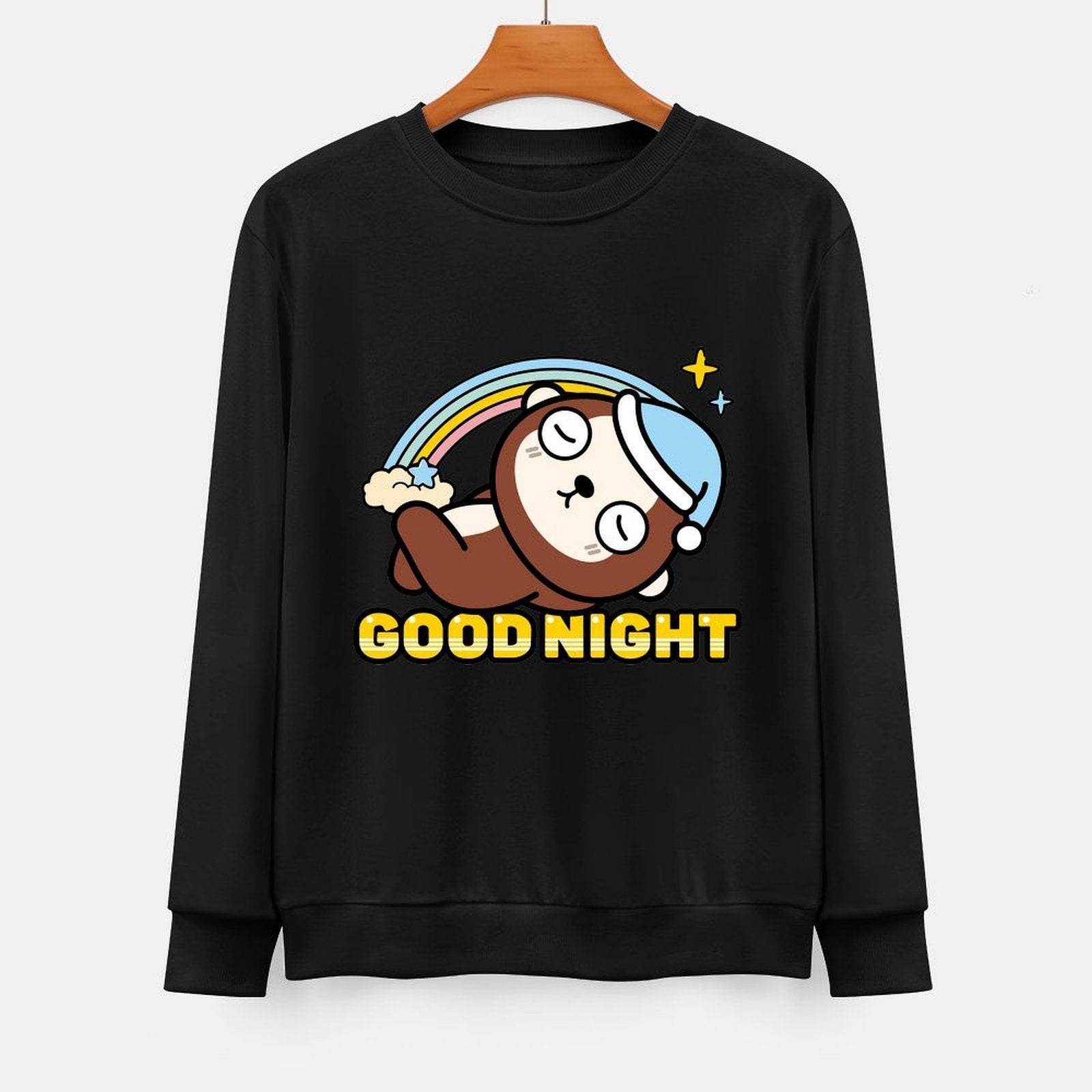 Front Patterned Long Sleeve TopEco-Conscious Print-Ready